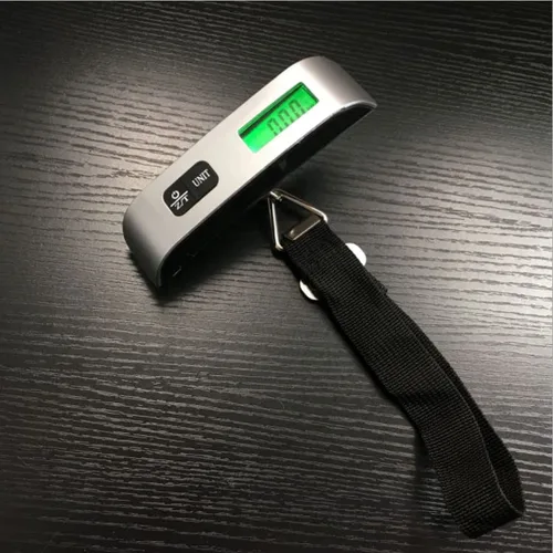 Miniatura 4 de Báscula digital portátil de equipaje colgante para viajes, báscula de peso de maleta, báscula electrónica de equipaje de alta precisión de 110.2