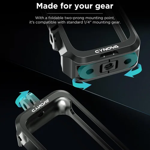 Miniatura 9 de CYNOVA Insta 360 X4 - Marco utilitario con cubierta de lente de silicona para accesorios Insta360 X4, compatible con protector de lente
