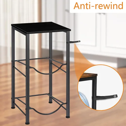 Miniatura 6 de MOOACE Estante para jarra de agua de 5 galones, organizador de 2 niveles para botellas de agua con estantes de almacenamiento, estante dispensador