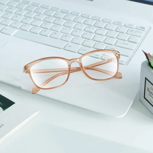 Miniatura 6 de VisionGlobal Lentes de bloqueo de luz azul para mujeres/hombres, antifatiga ocular, lectura de computadora, gafas de TV, elegante marco cuadrado