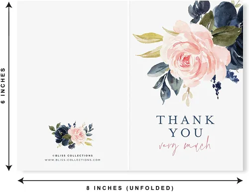 Miniatura 3 de Bliss Collections Tarjetas de agradecimiento con sobres, tarjetas de agradecimiento para todas las ocasiones para bodas, despedidas de soltera, baby