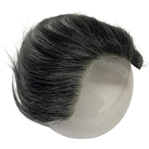 Miniatura 4 de Voloria Tupé para Línea Capilar Frontal Masculino 100% Cabello Humano Base de PU Tipo Piel Postizos Capilares para Hombre Complemento Capilar