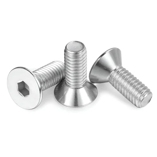 Miniatura 26 de Tornillos de cabeza plana M4 de 0.787 in, tornillo y perno de cabeza plana M4-0.028x0.787 in, pernos avellanados de acero inoxidable, accionamiento