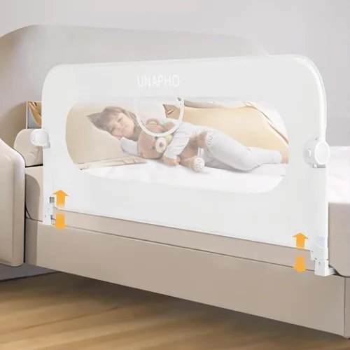 Miniatura 9 de Riel de cama para niños pequeños, rieles para camas infantiles abatibles para cama individual, matrimonial, Queen, King, litera, protector de riel
