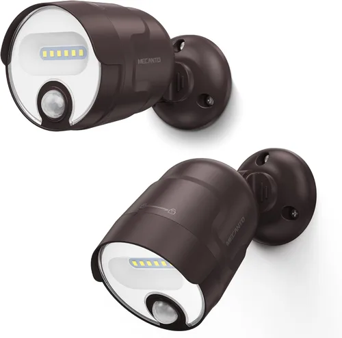 Miniatura 11 de Luz con sensor de movimiento a pilas para exteriores, recargable de 4000 mAh, 600 lúmenes, foco de batería para exteriores, impermeable, para Negro