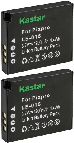 Miniatura 5 de Kastar Batería LB015 de repuesto para batería recargable de iones de litio Kokad LB-015 y cámara digital Kokad PIXPRO WPZ2