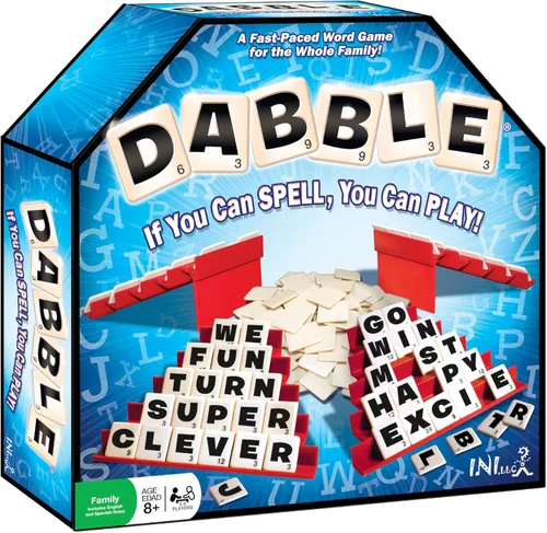 Dabble® Juego de palabras | Juego de mesa familiar de ritmo rápido | Mejora la ortografía y el vocabulario para todas las edades | Deletrea las