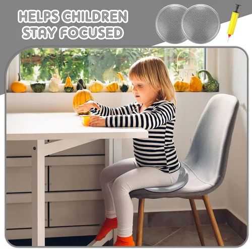 Miniatura 5 de Jerify 4 Piezas Cojín de Equilibrio Inflable Flexible para Asiento Oscilante, Almohadilla de Equilibrio de Estabilidad, Disco de Equilibrio, Asiento