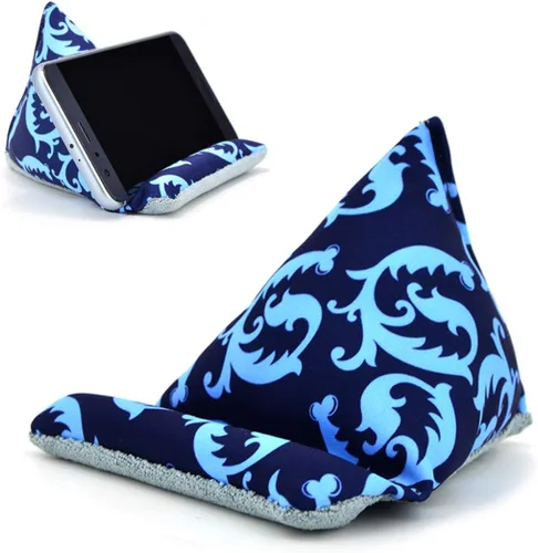 Soporte de teléfono para escritorio, soporte de almohada para teléfono para iPhone 15 16 Pro, soportes de teléfono de tela hechos a mano tipo bean