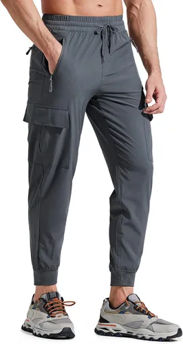 Libin Pantalones deportivos ligeros para hombre, de secado rápido, para senderismo, correr, entrenamiento, atletismo, viajes, golf, casual, para