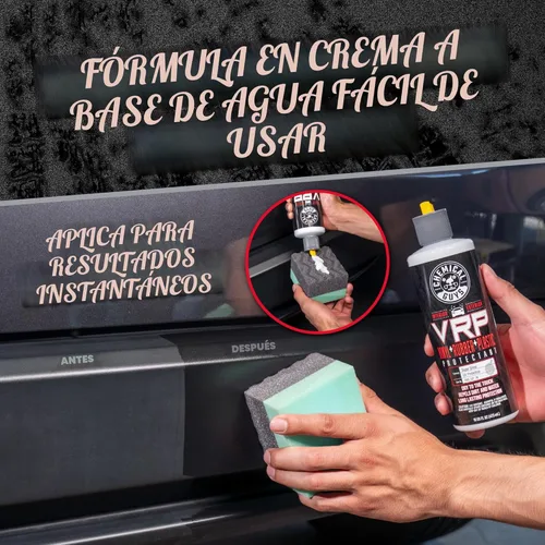 Miniatura 6 de Chemical Guys VRP Acondicionador de Vinilo, Goma y Plástico - Acondicionador de Neumáticos, No Graso, Brillo Seco al Tacto para Neumáticos, Molduras