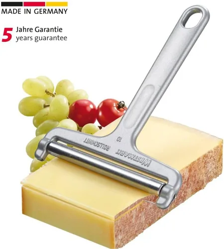 Miniatura 4 de Westmark Alemania - Cortadora de quesos de alambre de acero inoxidable resistente, ángulo ajustable (gris), 7 x 3.9 x 0.2 pulgadas