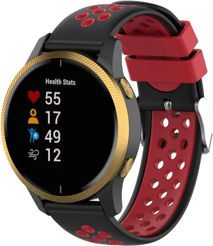 Miniatura 6 de FitTurn Bandas de liberación rápida con agujero transpirable de 0.787 in compatibles con Garmin Approach S40/Forerunner 245 645 165
