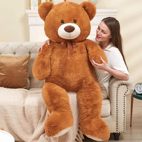 Miniatura 15 de Toys Studio - Adorable oso de peluche gigante, de 36 pulgadas, color gris, felpa suave, para novias y niñas Azul