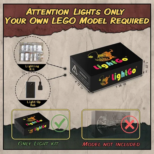 Miniatura 2 de LightGo Kit de iluminación LED diseñado para Batman, compatible con Lego Batcave Shadow Box 76252, juego de construcción, no incluye