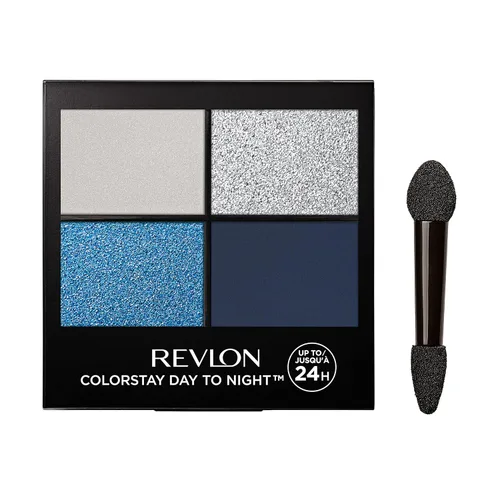 REVLON ColorStay Quad - Sombra de ojos de día a noche, paleta de sombras de larga duración con tonos de transición y sensación suave, a prueba de
