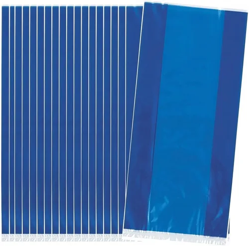 Bolsas de plástico de celofán azul rey para fiesta, 11.5 x 5 pulgadas (30 unidades) | Perfectas para regalos, dulces, golosinas Azul real