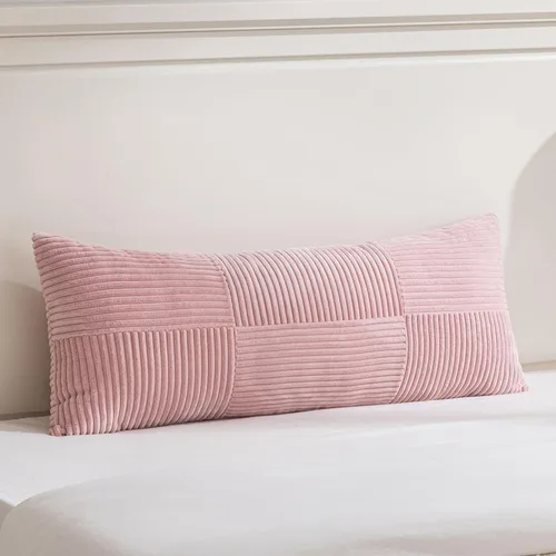 Miniatura 116 de Fancy Homi Juego de 1 funda de cojín cuadrada de color rosa rubor de 14 x 14 pulgadas para sala de estar, dormitorio, sofá cama, sofá, cama, funda