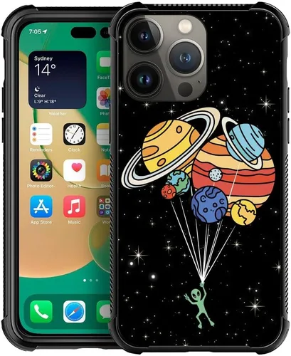 Miniatura 15 de Funda compatible con Google Pixel 4A 5G, sistema solar de globo alienígena, diseño de patrón increíble, a prueba de golpes, antiarañazos, carcasa