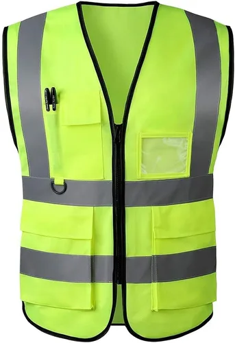 Miniatura 9 de Chaleco de seguridad, chaleco reflectante, chaleco de alta visibilidad, chaleco de construcción para mujeres y hombres, cumple con las normas