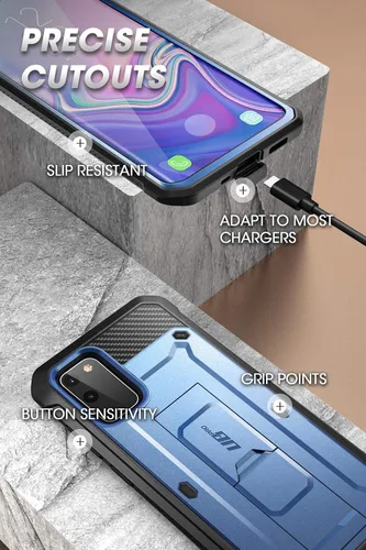 Miniatura 7 de SUPCASE Funda para Samsung Galaxy S20 FE 5G con Protector de Pantalla (Unicorn Beetle Pro), [Soporte Integrado y Clip para Cinturón] Funda Azul