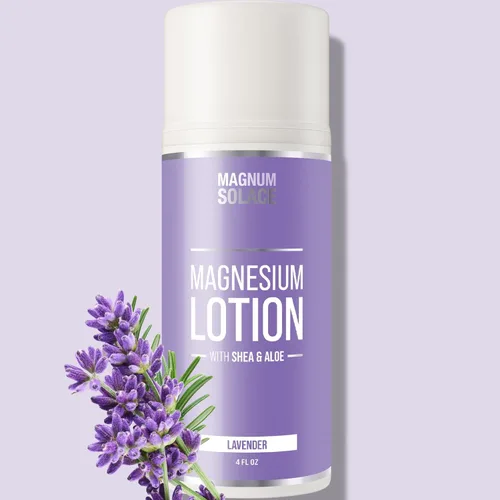 Miniatura 6 de Magnum Solace Loción de magnesio – Súper concentrada – Fabricado con aloe y karité – Seguro para niños, fabricado en los Estados Unidos (lavanda)