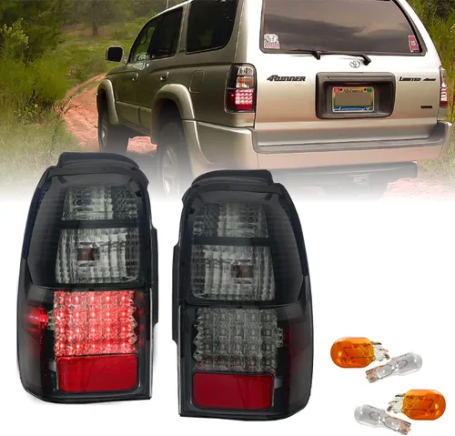 Miniatura 12 de USR DEPO 96-02 Luces traseras para 4Runner - Rojo/Transparente Plug and Play TODOS LOS LED INCLUIDOS Juego de lámparas traseras