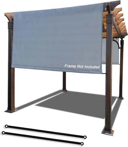 Alion Home Toldo universal transpirable para pérgola – Toldo de repuesto para pérgola – Cubierta de sombra ajustable para exteriores con varillas de