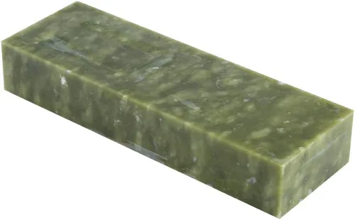 Miniatura 6 de Sacapuntas de cuchillo verdes del lado doble, piedra de afilar fina de la piedra de afilar del jade del verde de la piedra de afilar de la arena