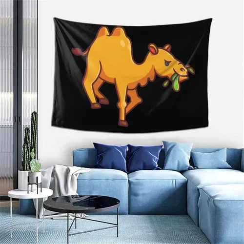 Miniatura 9 de LIFANGMI Camels Are Grazing Tapestry Wall Hanging 60x40 Inch Bedroom Living Room Dormitory Home Decoration Wall Tapestry