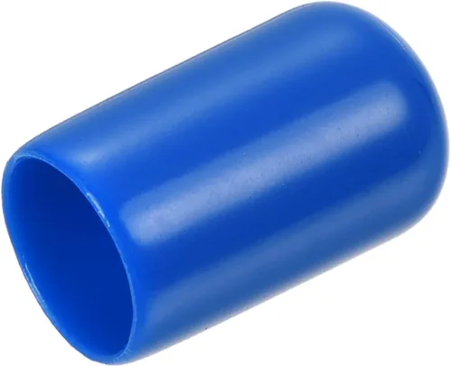 Miniatura 97 de uxcell 25 tapas de goma de 0.787 in de vinilo de identificación redonda tapa tapa de rosca de tornillo protectores negro
