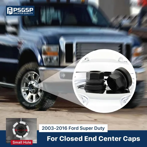 Miniatura 3 de Tuercas de rueda negras M14x1.5 16 piezas para Ford F250 F350 F450 F550 2003-2016, F53 2003-2019, estilo OEM de dos piezas con brida y cara plana