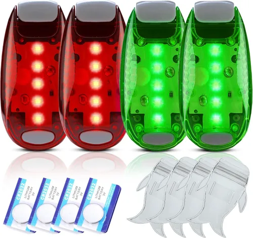 Miniatura 8 de Amzonly 4Pack Kayak Lights with IPX8 Fish-shaped Waterproof Bag, Battery Operated Navigation Lights for Night Kayaking, Clip on for Paddle board