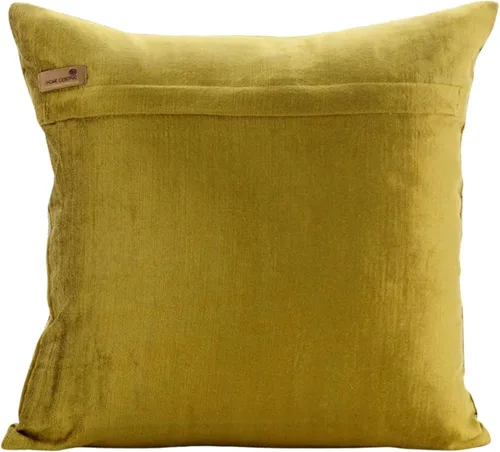 Miniatura 7 de The HomeCentric Fundas de almohada, 12 x 12 pulgadas, cuadradas, decorativas, fundas de almohada de terciopelo Chartreuse con cuentas grises
