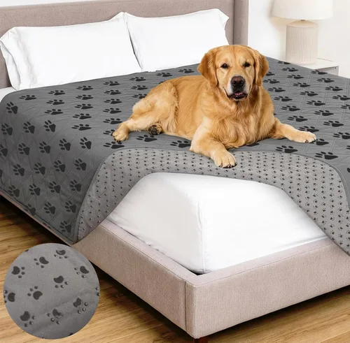 Miniatura 47 de GORILLA GRIP® Manta impermeable para perro, funda de sofá a prueba de fugas para perros, parte trasera de agarre de silicona, protege el sofá