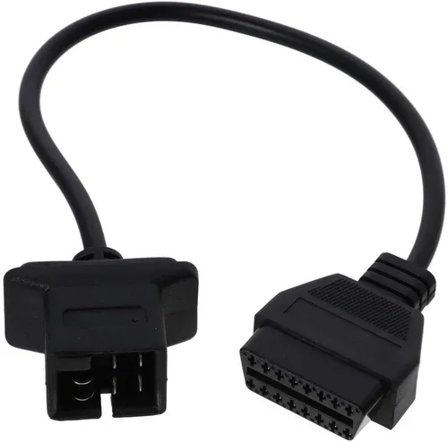 BYOBYO Cable adaptador de conector de herramienta de diagnóstico OBD1 a 16 pines OBD2, cable adaptador de convertidor de escáner de diagnóstico apto