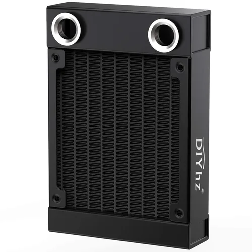 Radiador de Refrigeración por Agua para Computadora, Intercambiador de Calor de Aluminio de 8 Tubos, Radiador de Refrigeración Líquida con Rosca