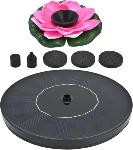 Miniatura 9 de Ciciglow Fuente solar, bomba de fuente de energía solar, 1.4 W, bombas de agua flotantes para baño de pájaros para jardín, patio, estanque y piscina