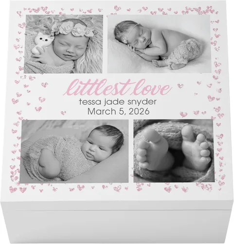 Miniatura 13 de Let's Make Memories Caja de recuerdos personalizada para recién nacido, almacenamiento de recuerdos, caja de recuerdos, decoración de guardería, 6