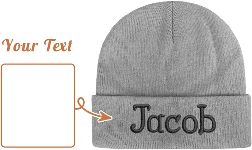 Miniatura 8 de Lanleay Gorros personalizados para bebés, niñas y niños, gorros bordados personalizados con nombre para bebés, niños y adultos