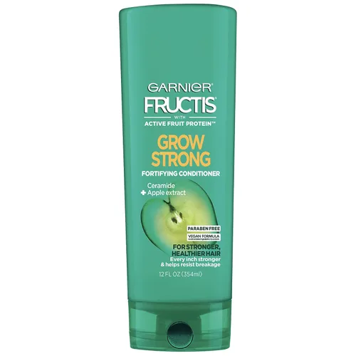 Miniatura 3 de Garnier Fructis Grow Strong Acondicionador, 33.8 onzas líquidas, 1 unidad (el embalaje puede variar)