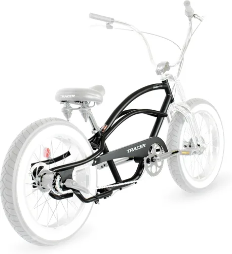 Miniatura 3 de MICARGI Marco de acero elástico Cruiser de 26 pulgadas y protector de cadena para posavasos de 1/3/7 velocidades/freno de disco multicolor