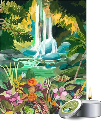 Miniatura 13 de Rompecabezas de 500 piezas para adultos Colección Hygge Gato en la Ventana Rhi James Tablero Azul y Vela de KI Puzzles