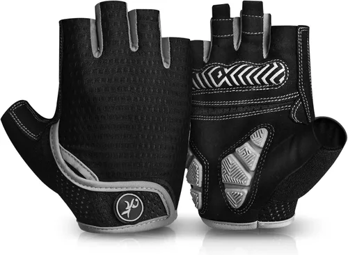 MOREOK Guantes de ciclismo para hombresmujeres-almohadilla de gel de 0.197 in Guantes de ciclismo de medio dedo para ciclismo, levantamiento de