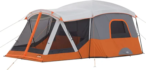 Miniatura 12 de CORE Tienda de campaña para camping familiar 10 personas/11 personas/12 personas grandes para múltiples habitaciones, tiendas de campaña