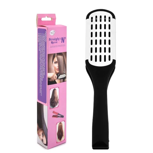 Miniatura 9 de Cepillo de cerdas de jabalí de doble cara y peine alisador de cabello para alisar y peinar
