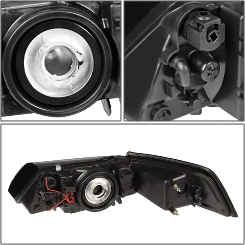 Miniatura 6 de Repuestos LED DRL de faros delanteros y traseros DNA Motoring, luces de repuesto, Negro Claro