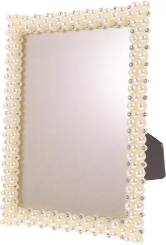 ARTIBETTER Marco de fotos de resina de perlas de 4 piezas de marco de fotos de perlas decoraciones para salas de casa par marcos de fotos Marco de