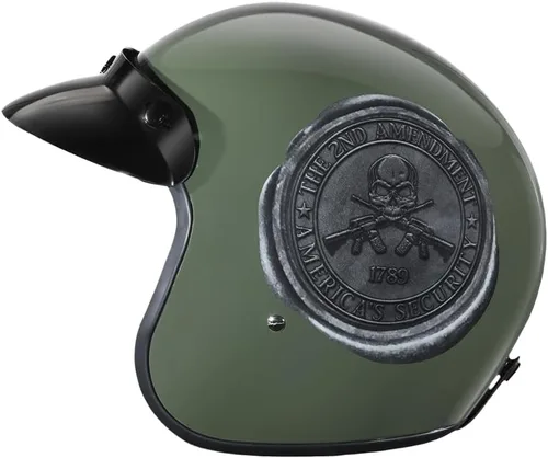 Miniatura 3 de Daytona Helmets Casco de motocicleta de cara abierta de 3/4, aprobado por DOT, ligero y cómodo, diseño vintage para scooter, crucero y bicicletas
