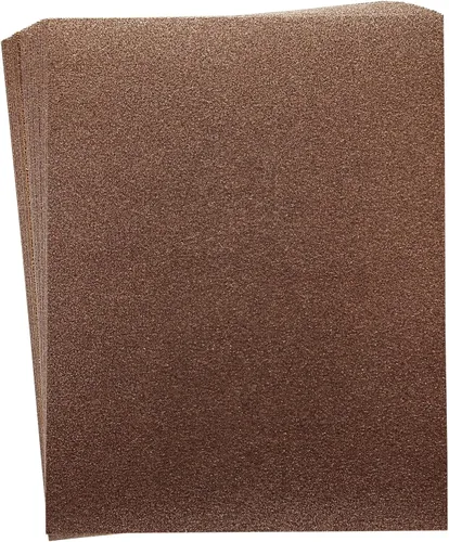 Bright Creations 30 hojas de papel de cartulina con purpurina de cobre para manualidades, tarjetas, invitaciones, doble cara, 10.58 oz/m² (cartulina